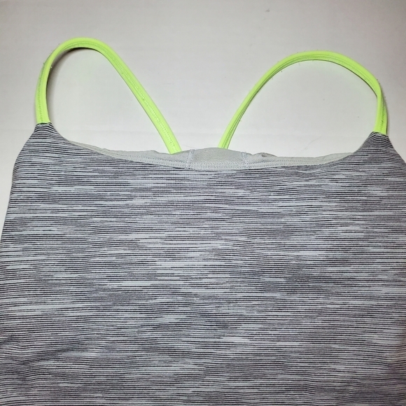 Lululemon Dancing Warrior Tank Wee Are From Space Silver Spoon Clear Mint Sz 4 - Picture 2 of 6